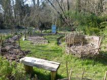 Potager de Marie-Elisabeth dans le jardin du poète